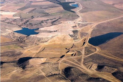 Dam project of San Salvador. Huesca